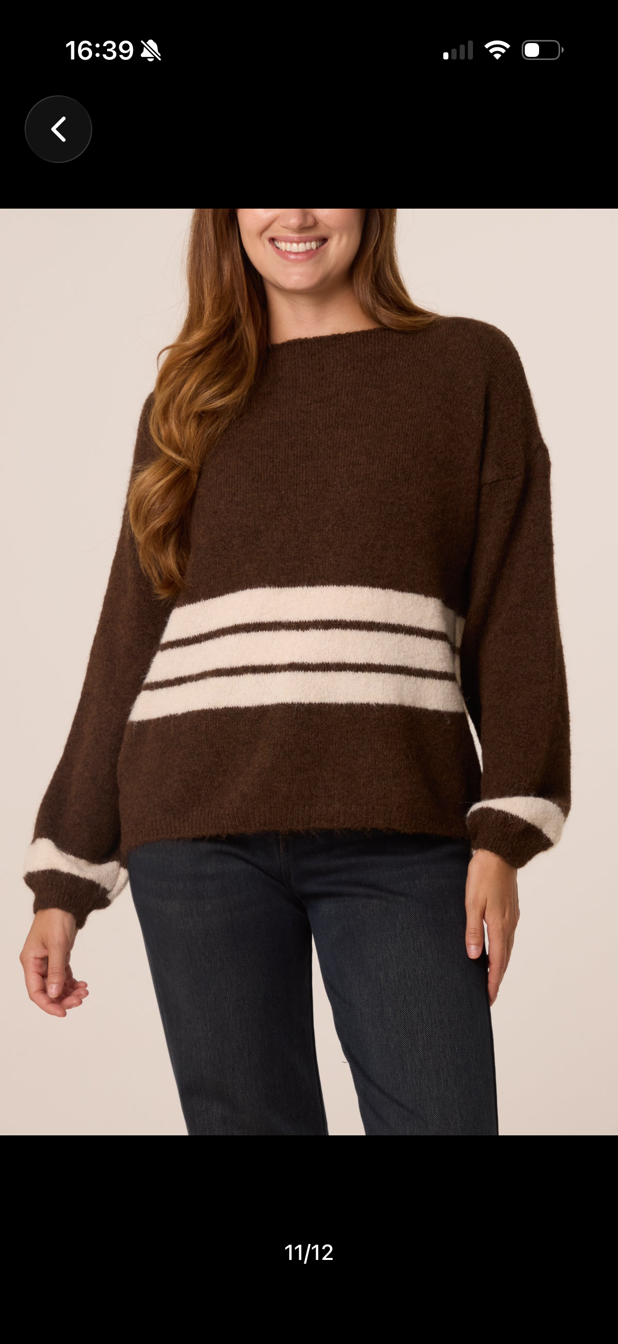 Aria stripped round neck jumper