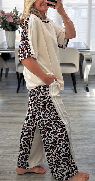 Hazel Leopard Trim Co-ord