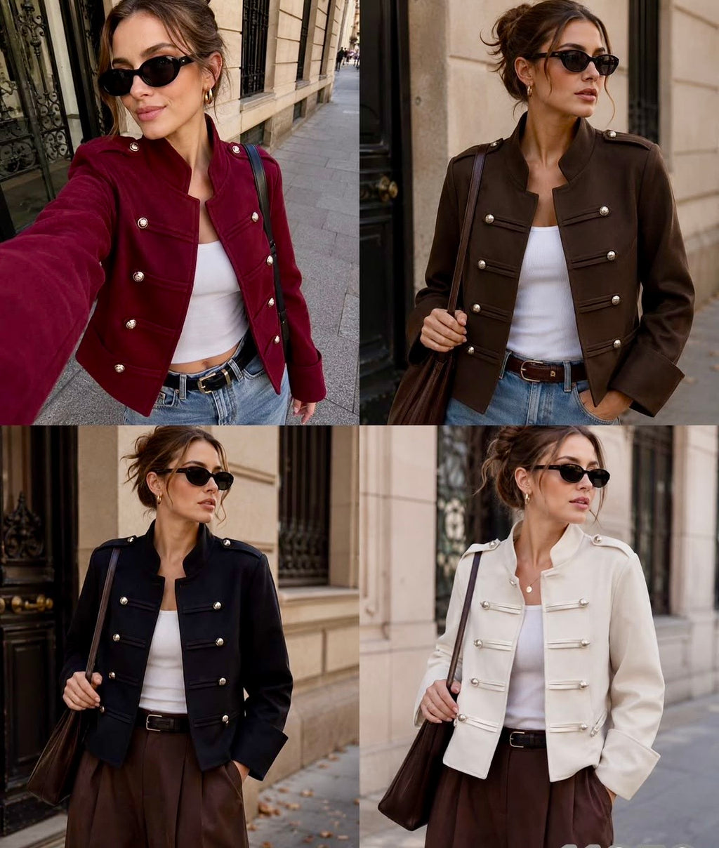Military Crop Blazer