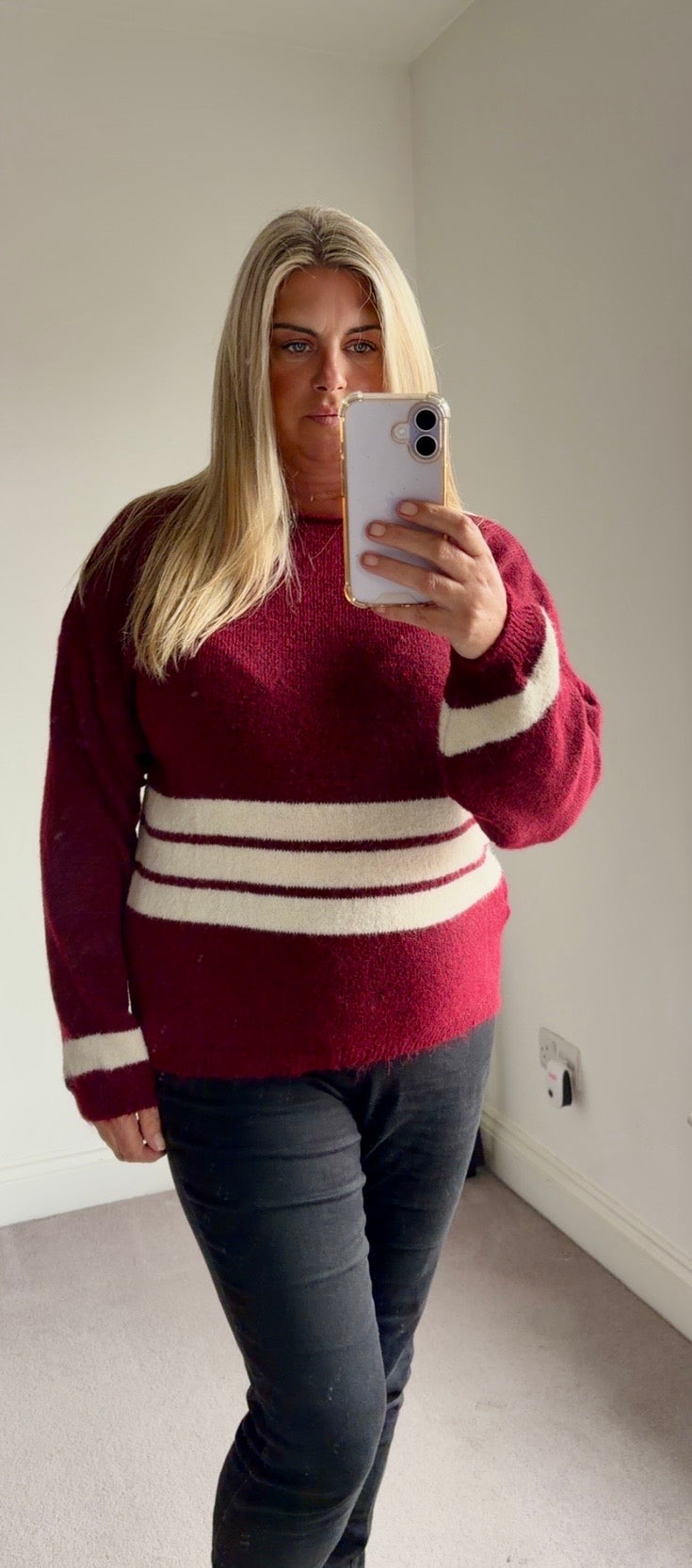 Aria stripped round neck jumper