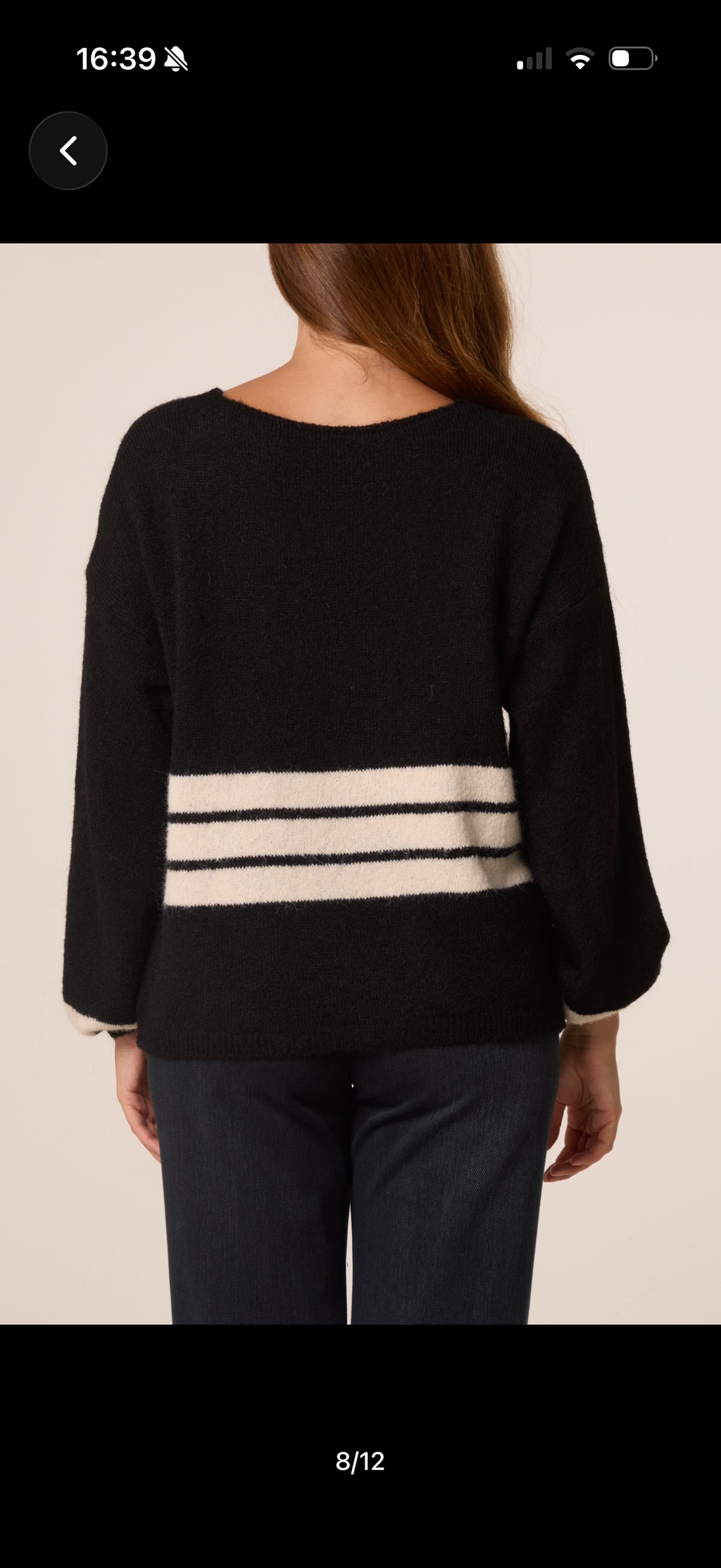 Aria stripped round neck jumper