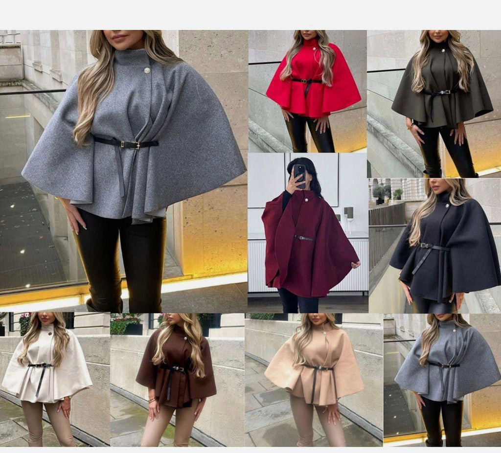 Mia Belted Poncho
