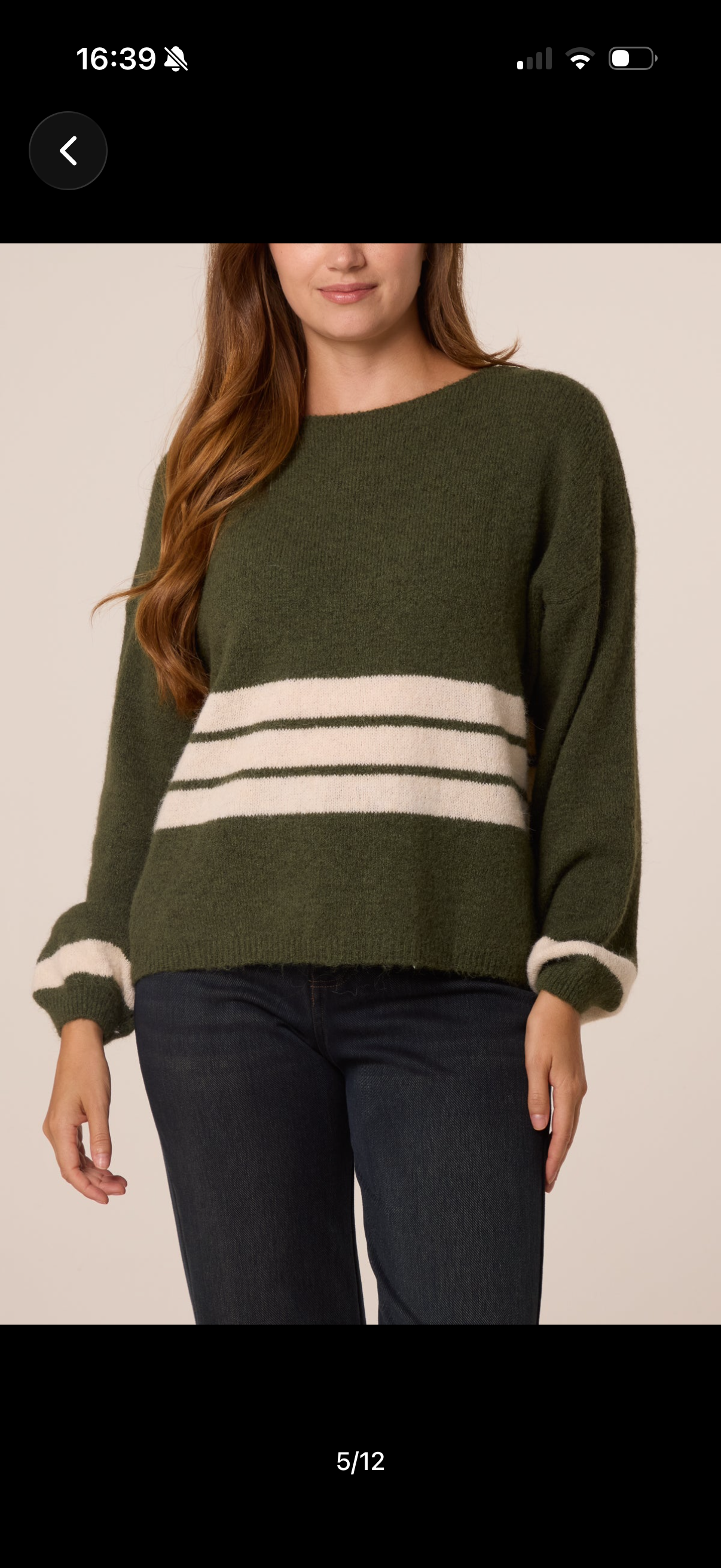 Aria stripped round neck jumper