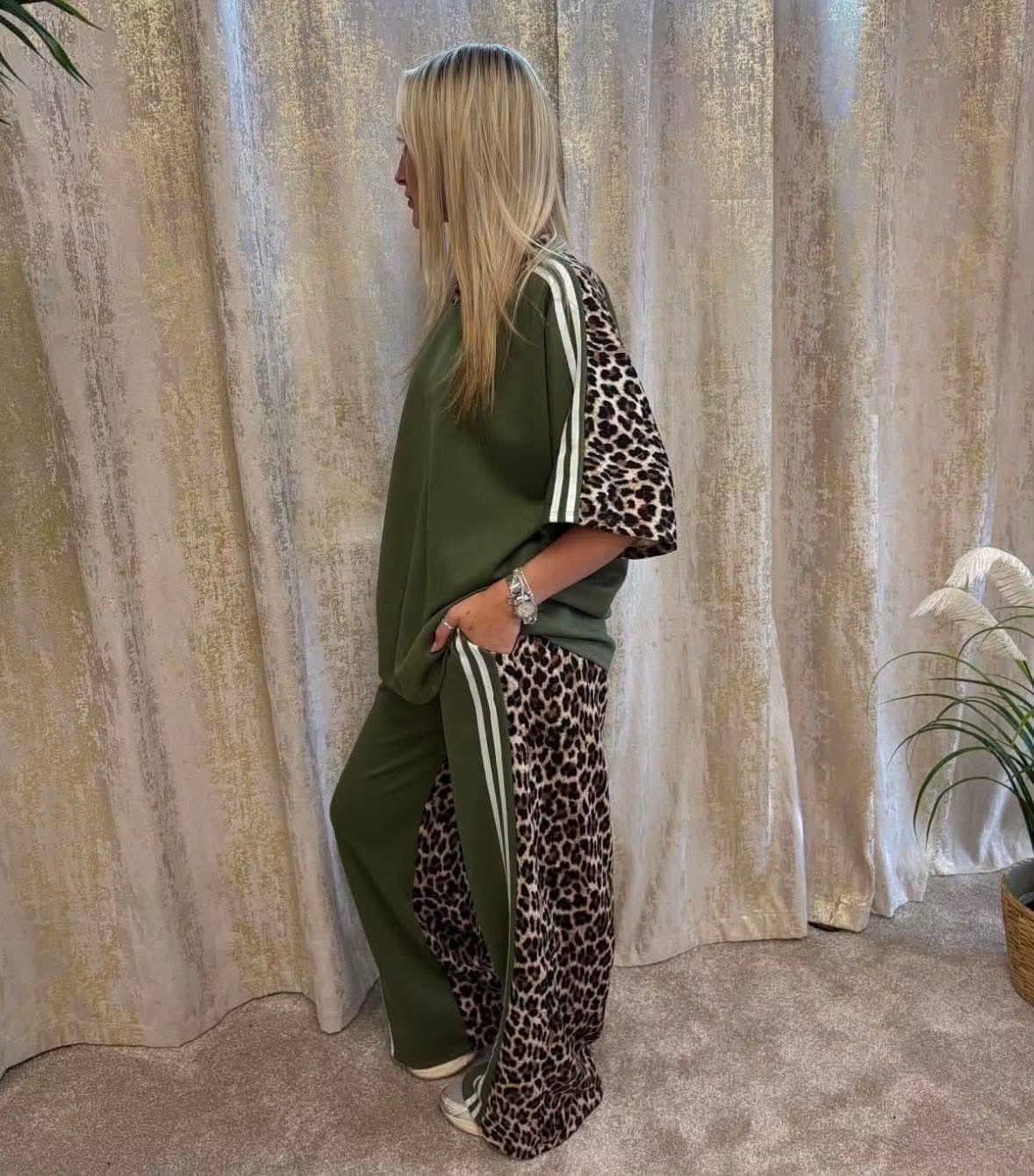 Hazel Leopard Trim Co-ord
