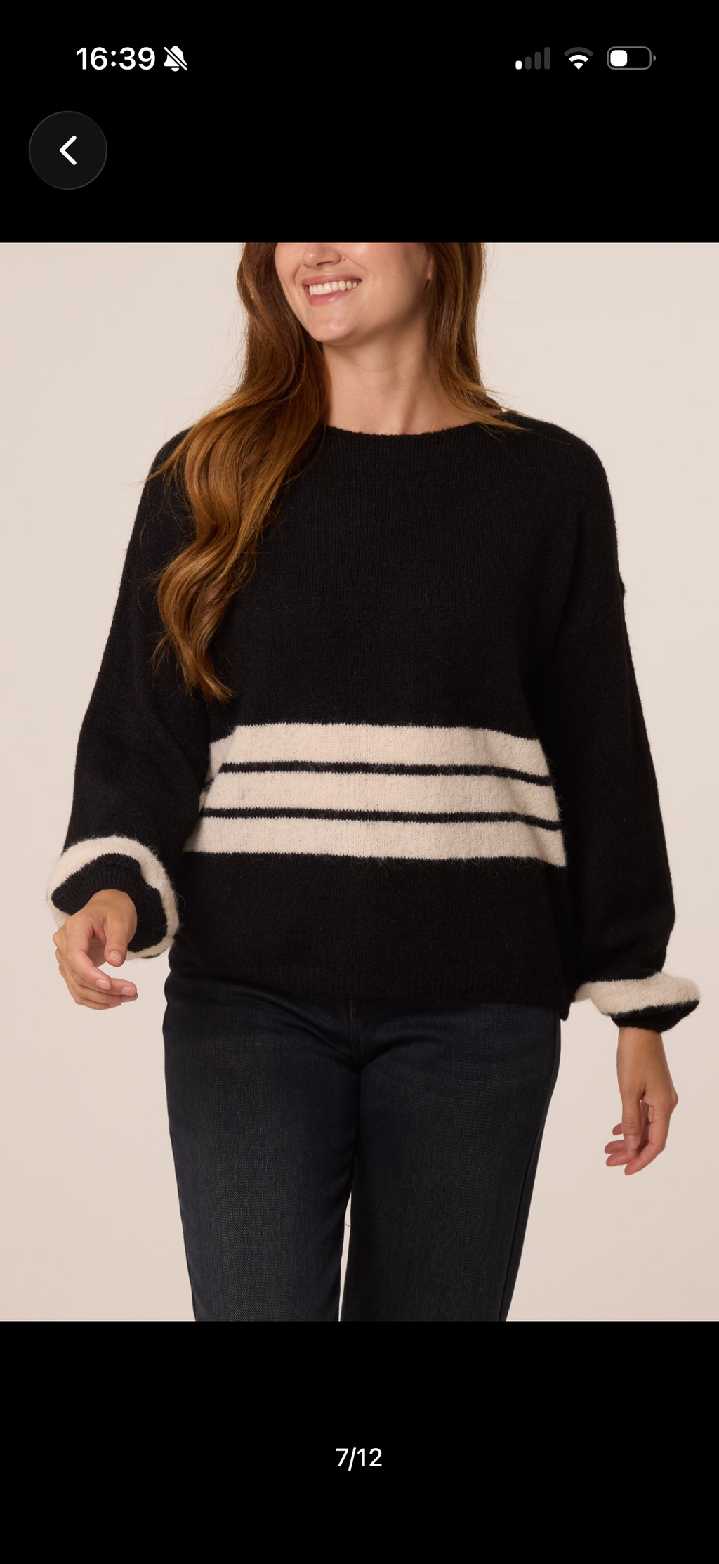 Aria stripped round neck jumper