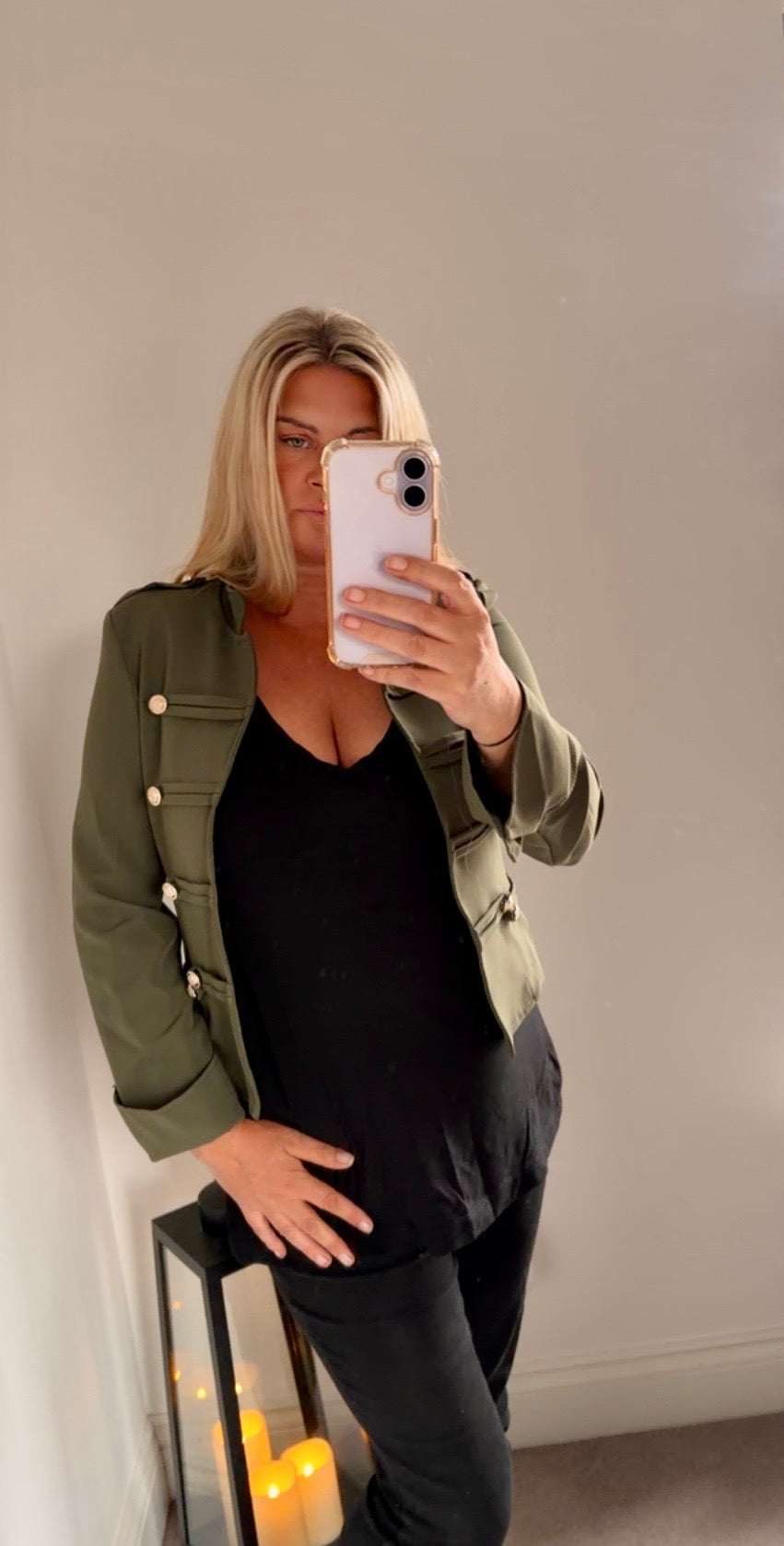 Military Crop Blazer