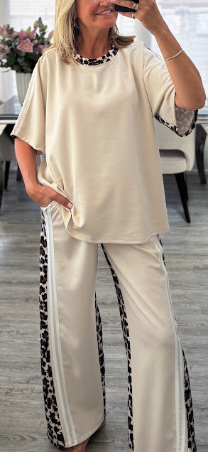 Hazel Leopard Trim Co-ord