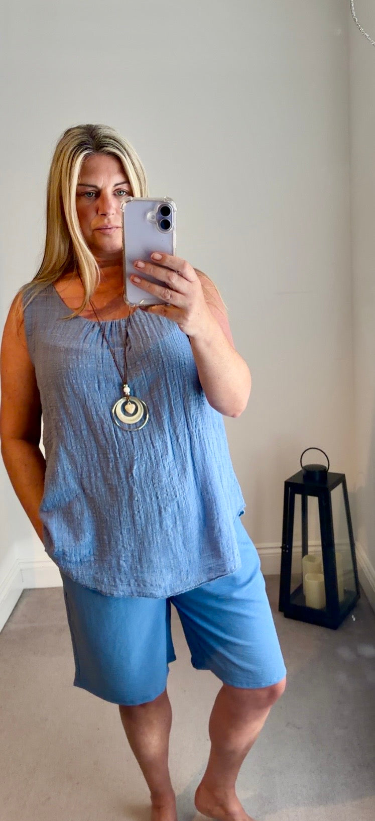 Belinda Linen Look Sleeveless Top