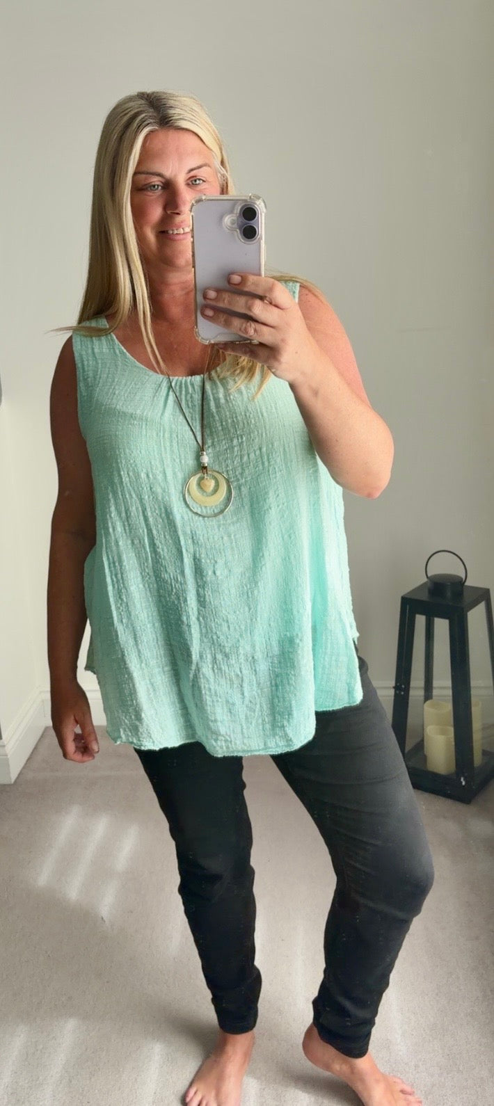 Belinda Linen Look Sleeveless Top