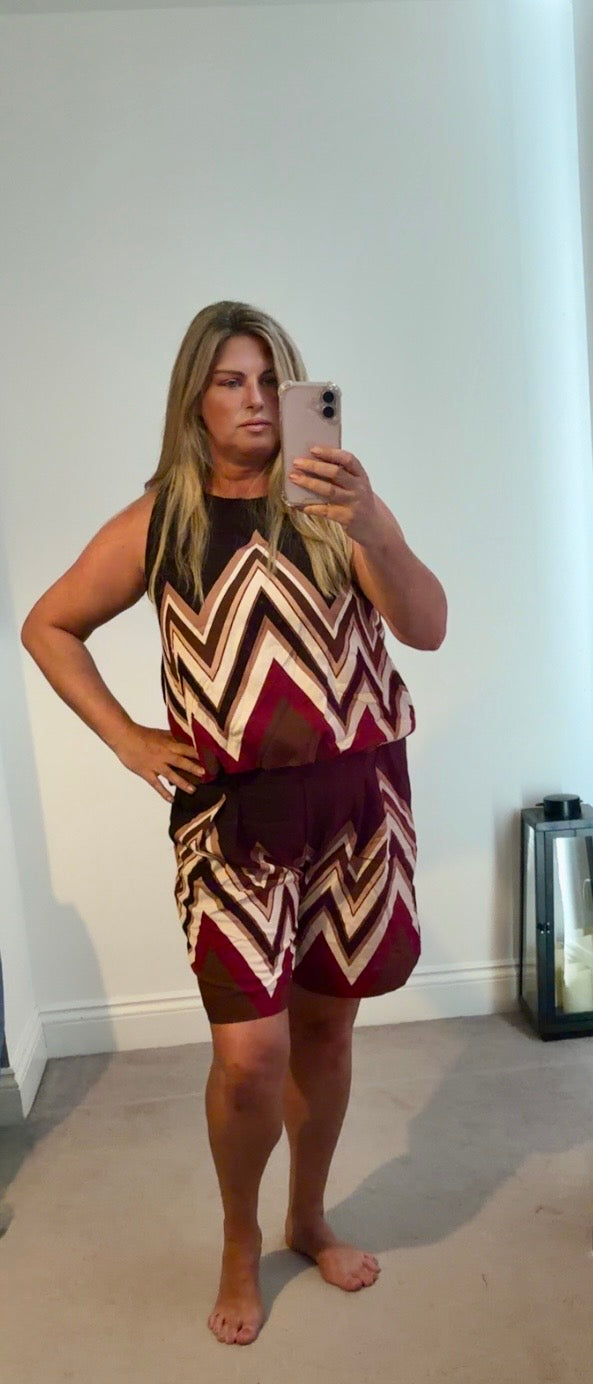 Vanessa Top And Belted Shorts
