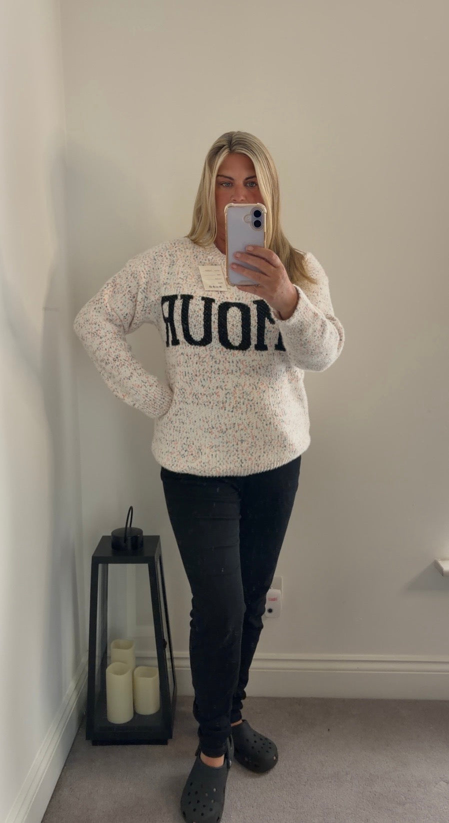 Amour Speckled jumper