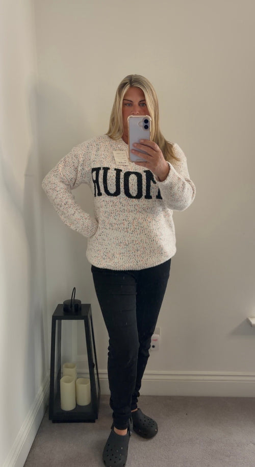Amour Speckled jumper
