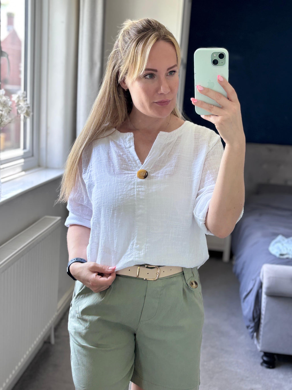 Becky Tunic Linen Look Top