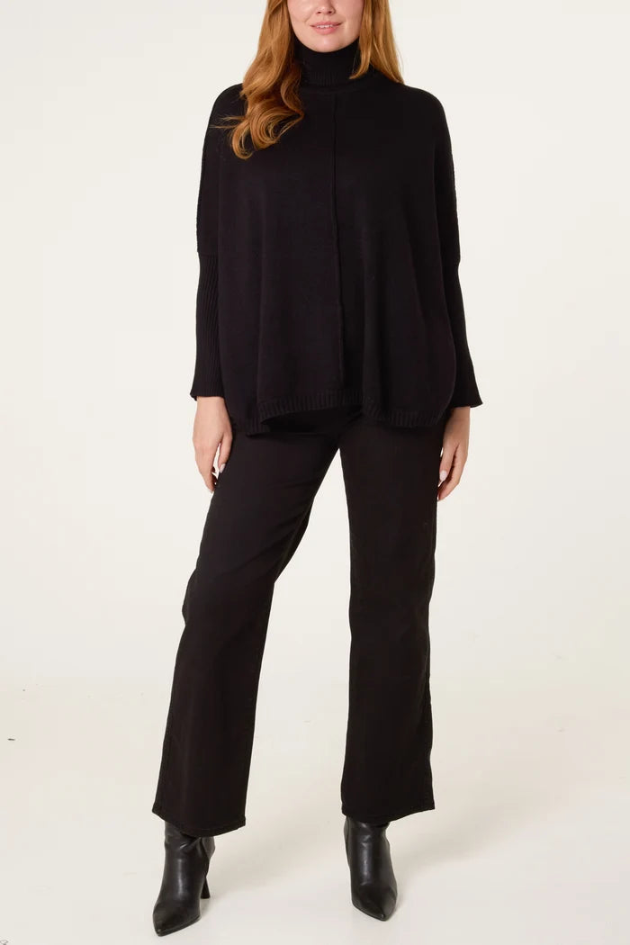 Willow Batwing Roll Neck Knit Jumper
