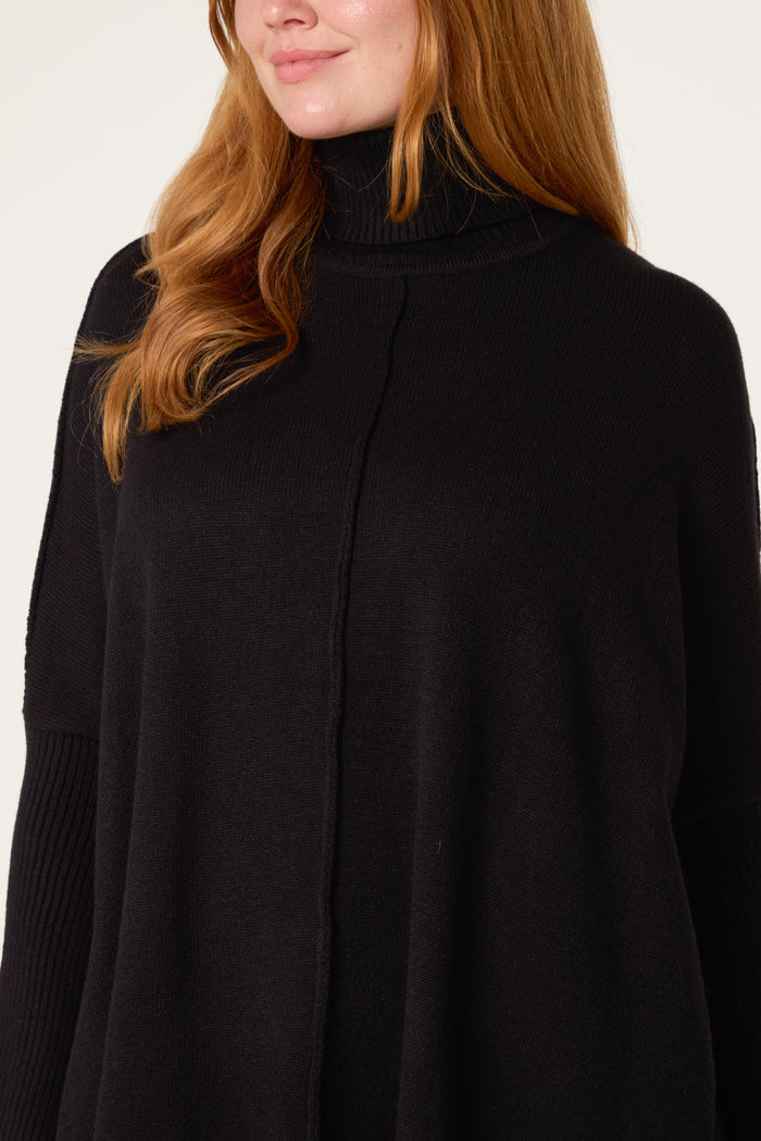 Willow Batwing Roll Neck Knit Jumper