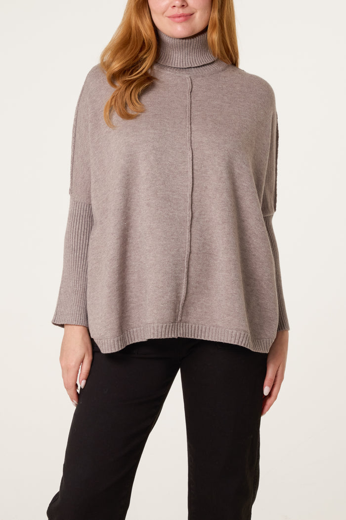 Willow Batwing Roll Neck Knit Jumper